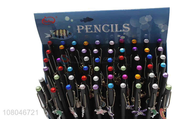 Top product 60 pieces blackwood writing pencil with sea animal charms