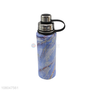 High quality brown printed stainless steel vacuum bottles