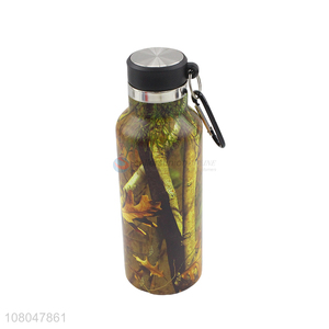 Good sale printed stainless steel vacuum water bottles wholesale