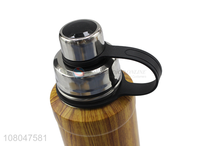 Yiwu wholesale natural color stainless steel vacuum water bottle