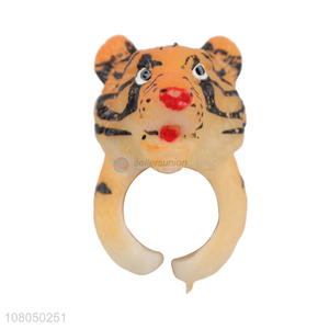 Good price creative tiger head ring toy wholesale