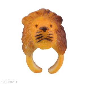 High quality creative lion head ring toy for kids