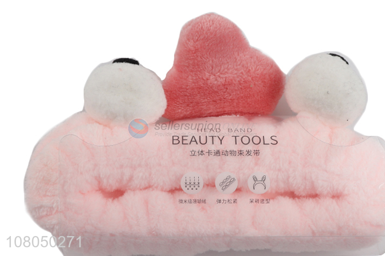 New arrival pink soft girls hairbands beauty tools