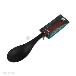 Factory wholesale non-stick kitchen cookware wood grain nylon cooking spoon