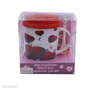 Newest Ceramic Mug Water Cup With Spoon Set For Gift