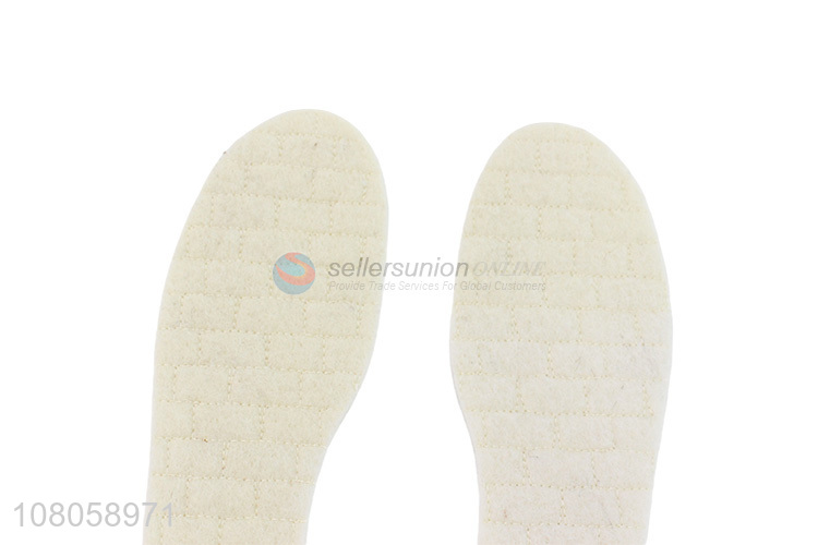 Factory wholesale white wool insoles winter warm insoles