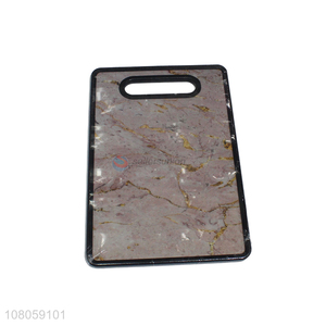 Wholesale pink imitation marble black edge chopping block