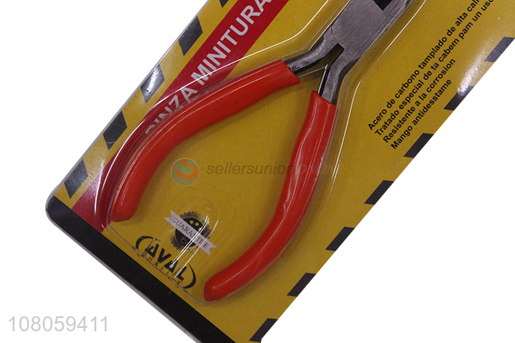 New arrival hand tools 4.5inch steel long flat nose pliers nipper pliers