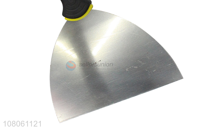 Wholesale carbon steel mirror polished putty knife with rubber handle