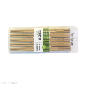 Factory Supplies Unpainted Bamboo Chopsticks Healthy Chopsticks