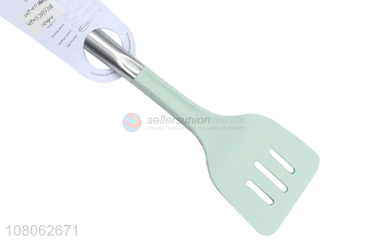 Online wholesale green silicone slotted spatula for utensils