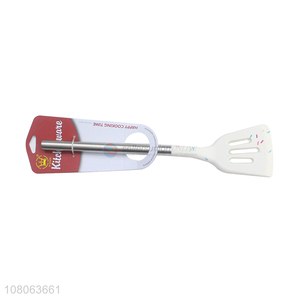 Top quality white cooking tools household slotted spatula