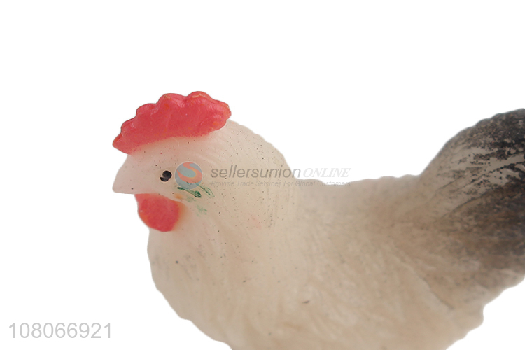 Best Sale Little Rooster Model Simulation Animal Toy