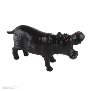 Cute Little Hippo Model Toy Simulation Animal Toy