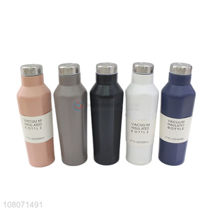 Factory direct sale multicolor frosted vacuum flask drinking cup