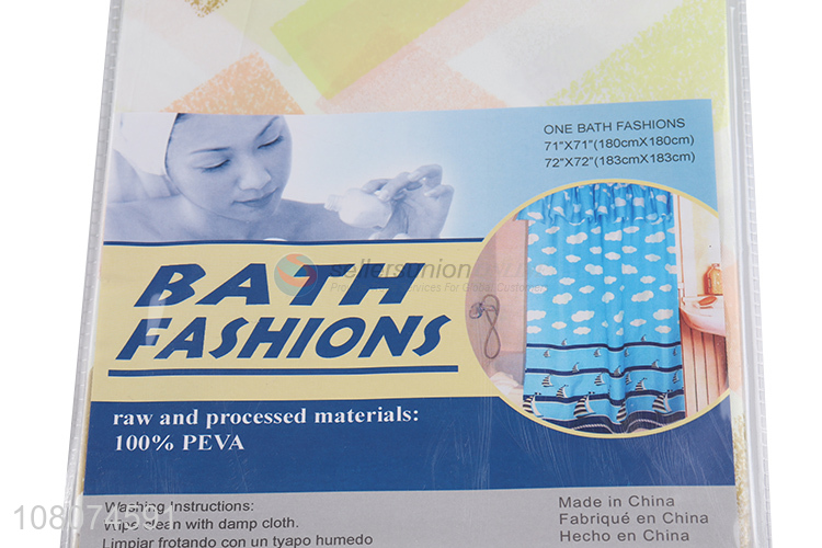 Factory Price Waterproof Shower Curtain Bath Curtain