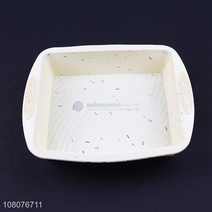 High quality rectangular bpa free eco-friendly <em>silicone</em> <em>cake</em> <em>mould</em>