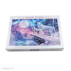 New product DIY paper landscape puzzle adult decompression puzzle