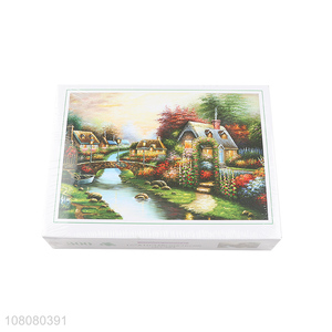 China market creative paper oil painting puzzle DIY toy