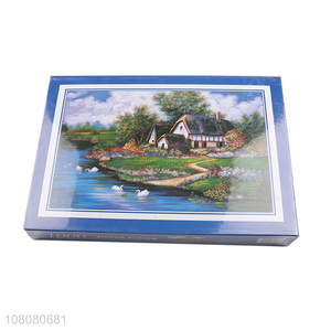 China supplier creative paper oil printing puzzle for children