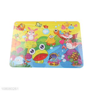 Yiwu supplier cartoon plane puzzle children fun puzzle