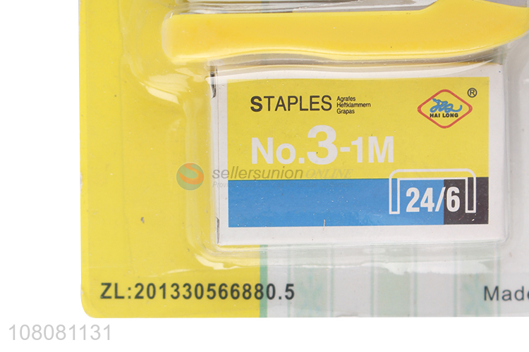 Wholesale desktop stapler 15 sheet capacity 24/6 stapler with staples