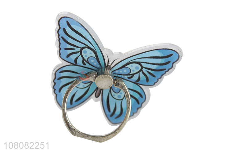 Top products butterfly shape mobile phone ring stand holder