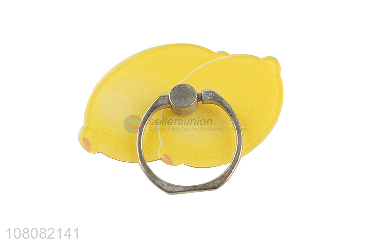 Popular products lemon shape acrylic mobile phone ring holder