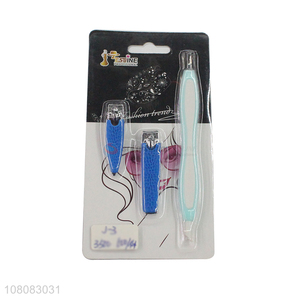 China sourcing 3pieces nail clipper manicure set for sale