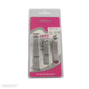Factory supply 3pieces stainless steel manicure set