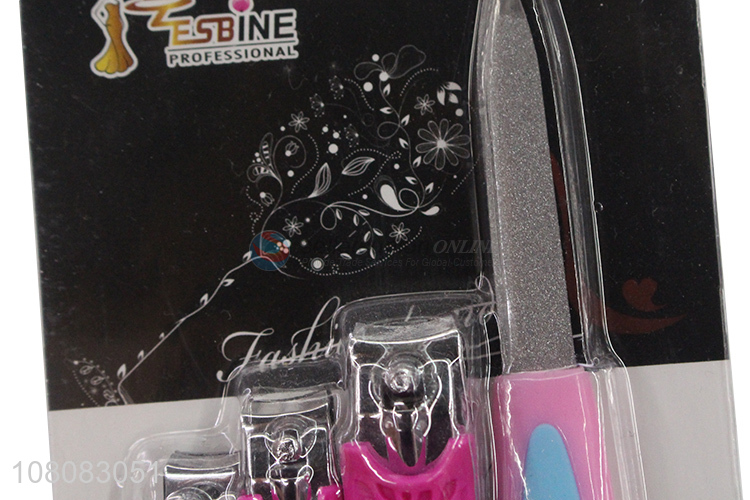 Top products 4pieces manicure set nail clipper set wholesale
