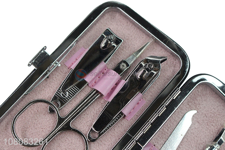 Hot products beauty tools manicure set with pu case