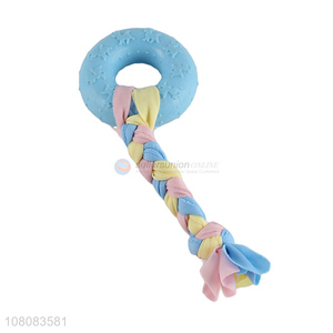 Best Quality Pet Toy Tpr Chewing Toy With Cotton Rope