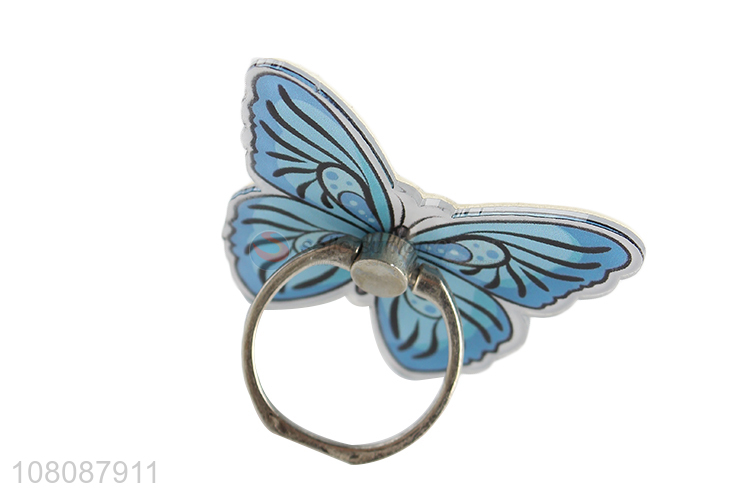 Hot selling durable butterfly acrylic cell phone ring holder