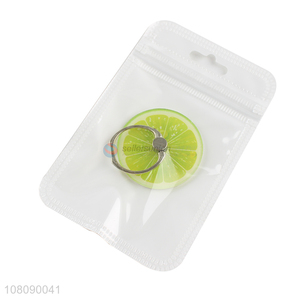 Factory wholesale lemon phone holder with metal ring buckle