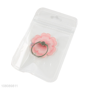 China products pink acrylic finger ring cellphone holder