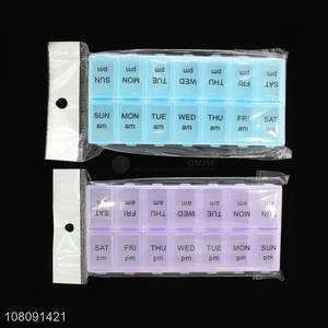 China factory multicolor weekly <em>pill</em> <em>box</em> medicine case