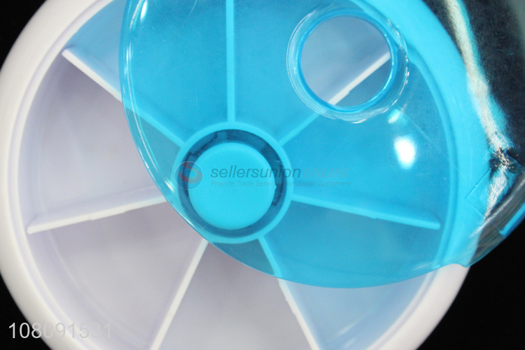 Hot products multicolor round pill case medicine storage box