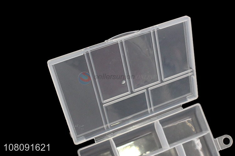 Best quality portable 6compartment plastic pill case for travel