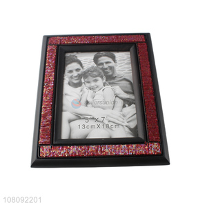 Recent design wooden picture frame tabletop beaded photo frame