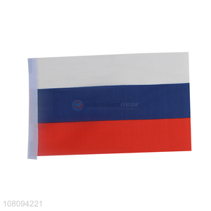 Best seller double-sided printing polyester flag for Russia