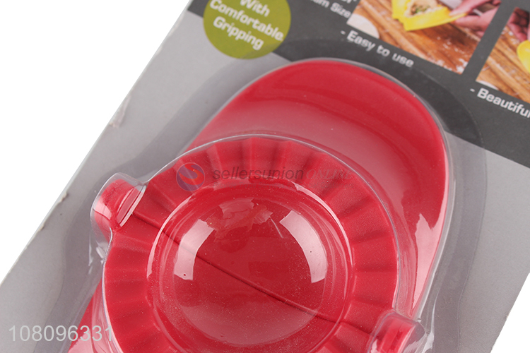 Hot selling red plastic dumpling mould kitchen gadgets