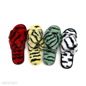 China factory multicolor soft winter warm women slippers