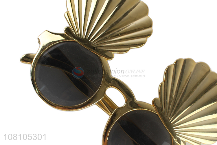 New product gold shell party sunglasses hawaiian party glasses