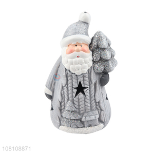 Cheap price Santa Claus ceramic ornaments party crafts decoration