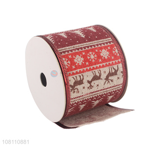 Good Sale Wired Edge Ribbon Fashion Christmas Ribbons