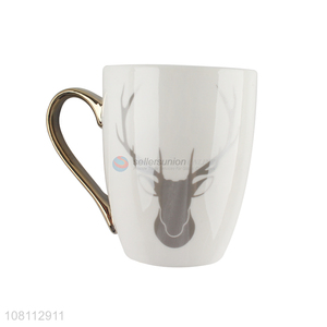 Factory wholesale simple drinking cup portable ceramic cup