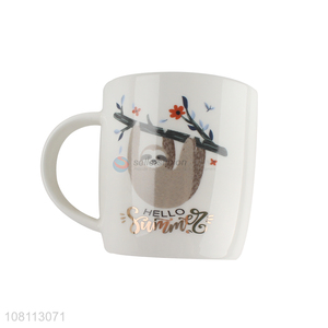 Yiwu wholesale cartoon animal ceramic mug office coffee cup