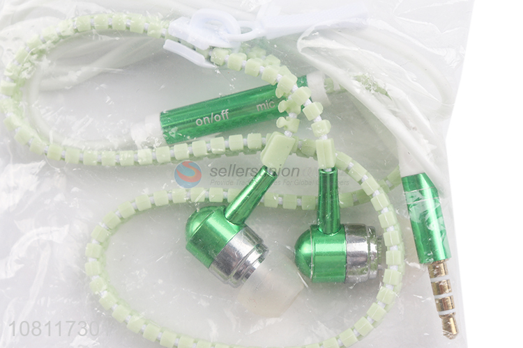 New Arrival Zipper Shape In-Ear Earphone Universal Headset