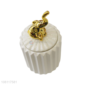 Wholesale ceramic animal jewelry <em>box</em> ring holder <em>candy</em> <em>box</em>